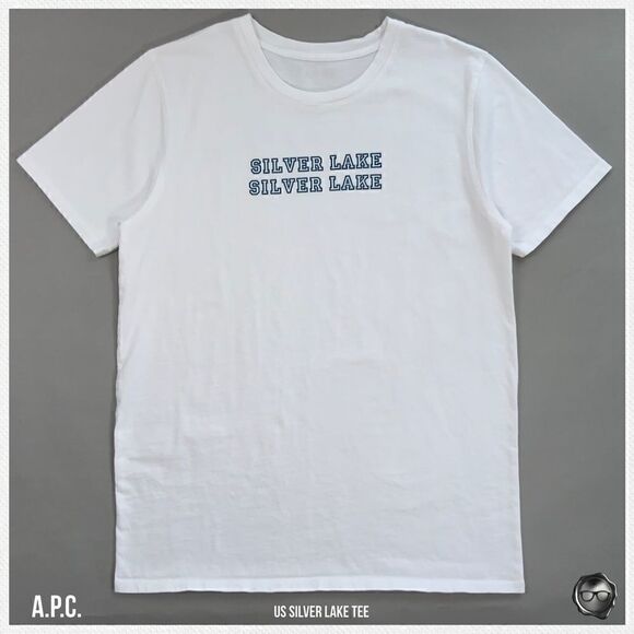 A.P.C. SILVER LAKE T-SHIRT IN WHITE 2017 CAPSULE L.A. RARE MISPRINT UNISEX - Picture 11 of 12